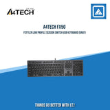A4TECH FX50 FSTYLER LOW PROFILE SCISSOR SWITCH USB KEYBOARD (GRAY)