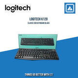 LOGITECH K120 CLASSIC USB KEYBOARD BLACK