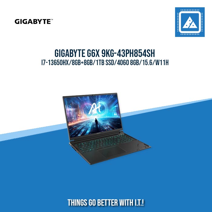 GIGABYTE G6X 9KG-43PH854SH I7-13650HX/8GB+8GB/1TB SSD/4060 | BEST FOR GAMING AND AUTOCAD LAPTOP