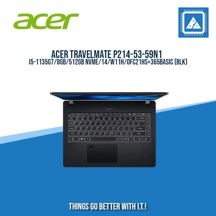 ACER TRAVELMATE P214-53-59N1 I5-1135G7/8GB/512GB NVME/14/W11H/BEST FOR STUDENTS AND FREELANCERS LAPTOP