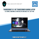 THUNDEROBOT 911 MT TRANSFORMER GAMING LAPTOP | i5-12450H | 16GB DDR4 | 512GB SSD | RTX 3050 4GB | BEST FOR RENDERING AND GAMING LAPTOP
