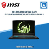 MSI GF63 12VE-456PH/I5-12450H/RTX4050 GDDR6 6GB/DDR4 8GB/512GB SSD | BEST FOR AUTOCAD AND GAMING LAPTOP