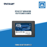 P210 2.5" SATA III SSD 1TB UP TO 520MB R & 430MB W