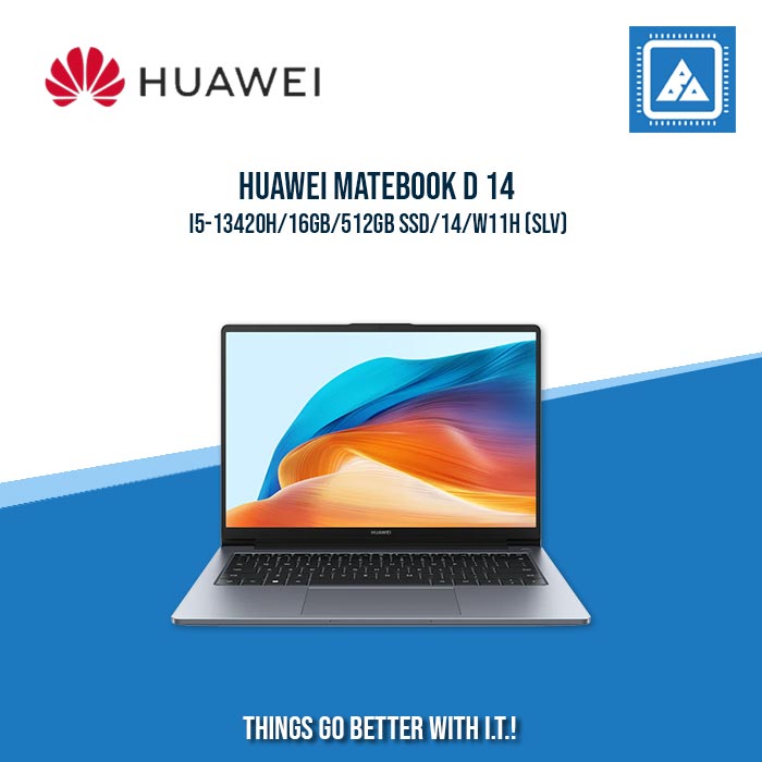 HUAWEI MATEBOOK D 14 I5-13420H/16GB/512GB SSD | BEST FOR STUDENTS AND FREELANCERS LAPTOP