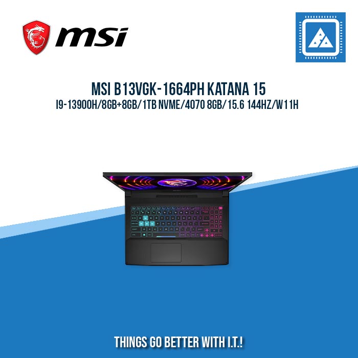 MSI B13VGK-1664PH KATANA 15 I9-13900H/8GB+8GB/1TB NVME/4070 8GB | BEST FOR GAMING AND AUTOCAD LAPTOP