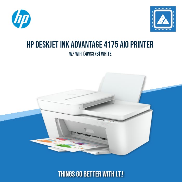 HP DESKJET INK ADVANTAGE 4175 AIO PRINTER W/ WIFI (4WS37B) WHITE ...