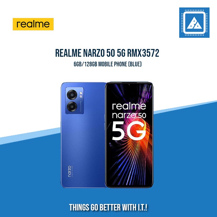 REALME NARZO 50 5G RMX3572 6GB/128GB MOBILE PHONE (BLUE)