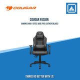 COUGAR FUSION GAMING CHAIR /STEEL BASE/PVC LEATHER
