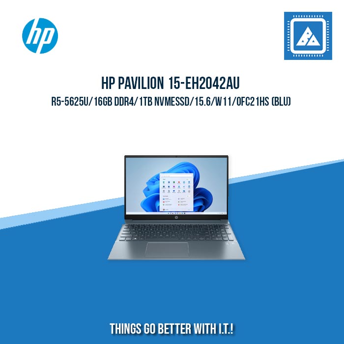 HP PAVILION 15-EH2042AU R5-5625U/16GB DDR4/1TB NVMeSSD | BEST FOR STUDENTS AND FREELANCERS LAPTOP