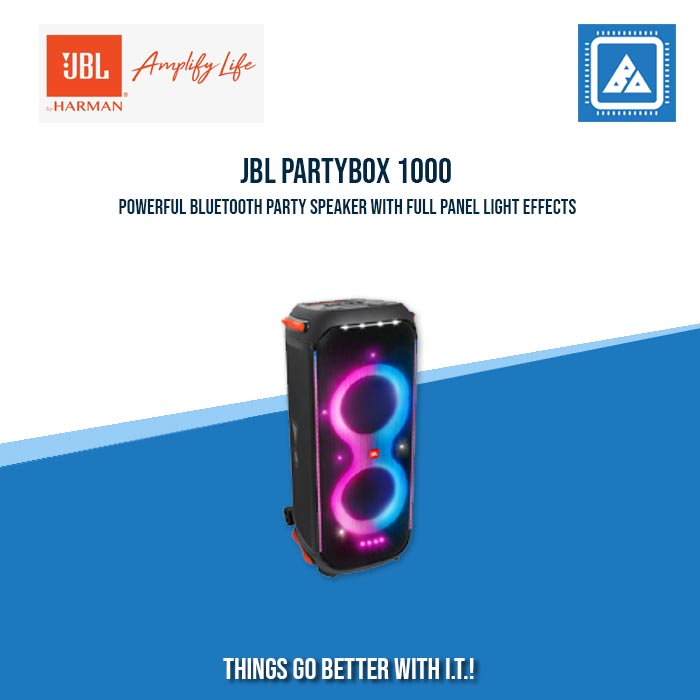 JBL PARTYBOX 1000 PORTABLE BLUETOOTH SPEAKER (BLACK)