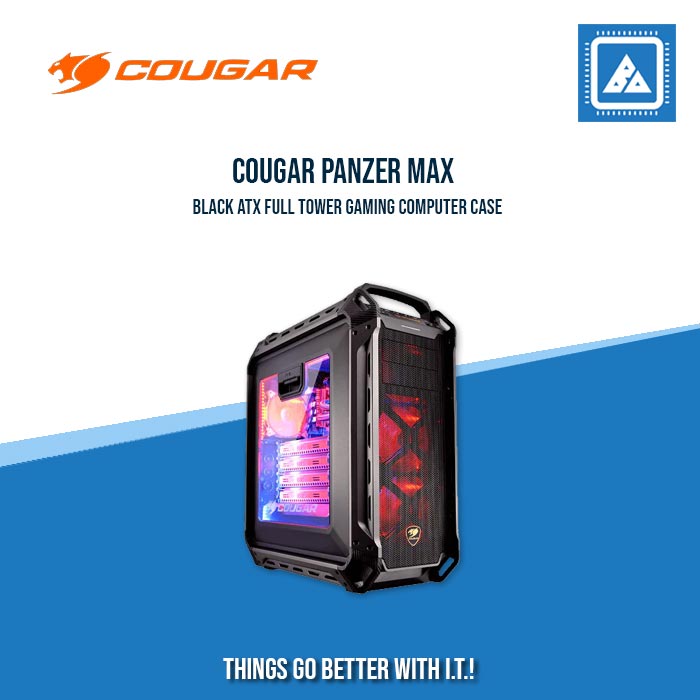 COUGAR  PANZER MAX BLACK  ATX FULL TOWER GAMING COMPUTER CASE