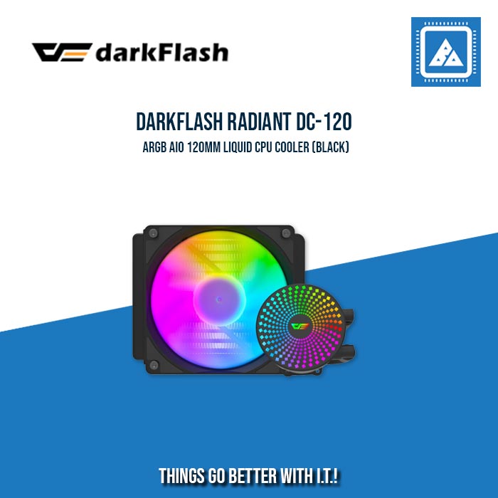 DARKFLASH RADIANT DC-120 ARGB AIO 120MM LIQUID CPU COOLER