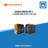 COURGAR IMMERSA PRO TI 7.1 SURROUND GAMING HEADSET W/ MIC 3.5MM