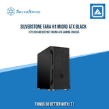 SILVERSTONE FARA H1 MICRO ATX CASE WITH TEMPERED GLASS WINDOW BLACK|WHITE