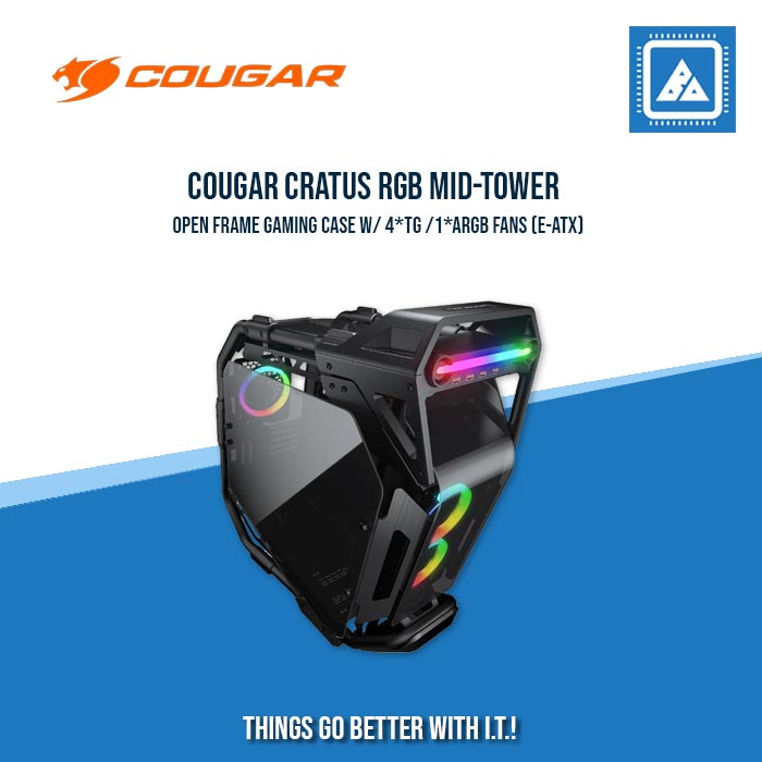 COUGAR CRATUS RGB MID-TOWER OPEN FRAME GAMING CASE