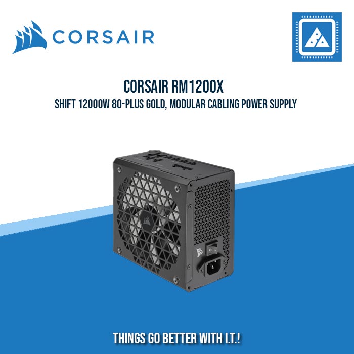 CORSAIR RM1200X SHIFT 12000W 80-PLUS GOLD, MODULAR CABLING POWER SUPPLY