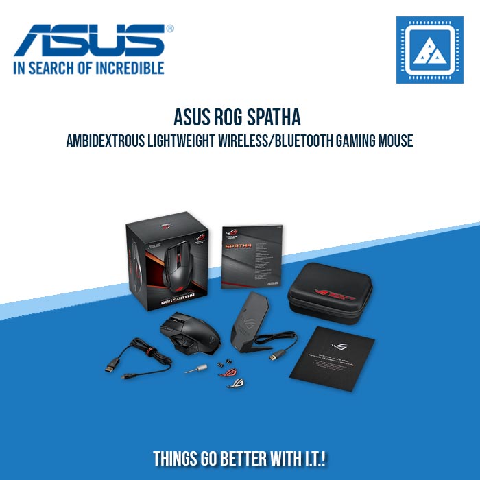 ASUS ROG SPATHA X WIRED/WIRELESS GAMING MOUSE