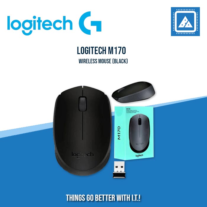 LOGITECH M170 WIRELESS MOUSE (BLACK)