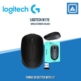 LOGITECH M170 WIRELESS MOUSE (BLACK)