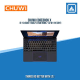 CHUWI COREBOOK X I5-12450H/16GB/512GB NVME/14/W11H / BEST FOR STUDENT LAPTOPS
