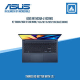 ASUS M1503QA-L1020WS R7-5800H/8GB/512GB NVME/15.6/W11H/OFC21HS (BLU) (DEMO) [ BEST FOR STUDENTS ]