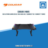 COUGAR E-MARS RGB ELECTRONIC GAMING DESK W/ USB3/AUDIO JACK/ 1500MM(W)*700-1150MM(H)*771MM(D)