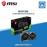 MSI RTX 3050 8G 128BIT GDDR6 VENTUS 2X XS OC (HDMI, DVI, DP)