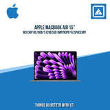 APPLE MACBOOK AIR 15" M3 CHIP 8C/8GB/512GB SSD (MRYN3PP/A) | BEST FOR CORPORATES AND FREELANCER LAPTOP