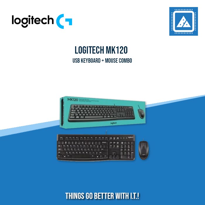 LOGITECH MK120 USB KEYBOARD + MOUSE