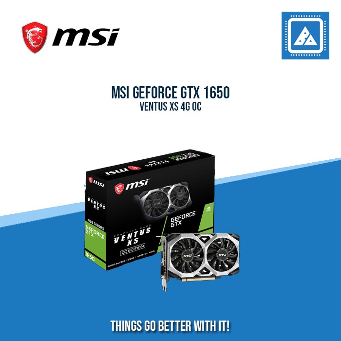 MSI GTX 1650 4096MB 128BIT DDR5 VENTUS XS OCV1 (DVI, HDMI, DP)