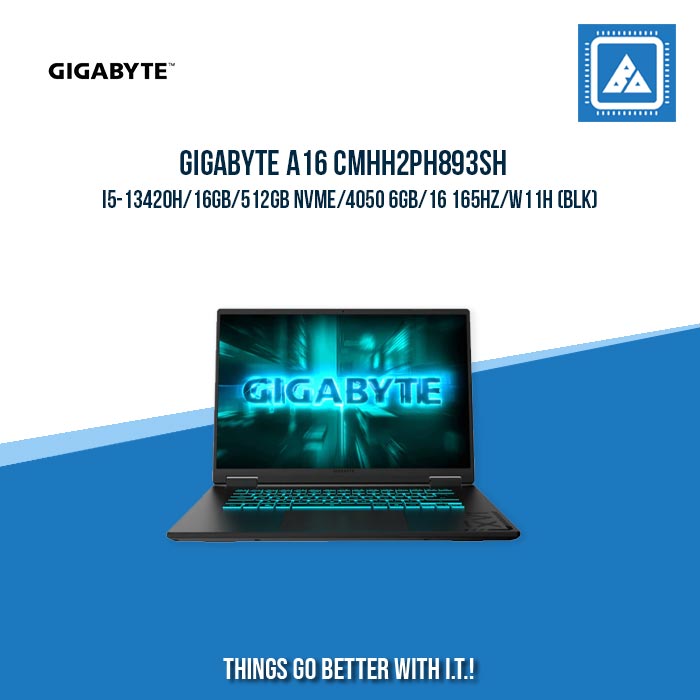 GIGABYTE A16 CMHH2PH893SH I5-13420H/16GB/512GB NVME/4050 6GB | BEST FOR GAMING AND AUTOCAD LAPTOP