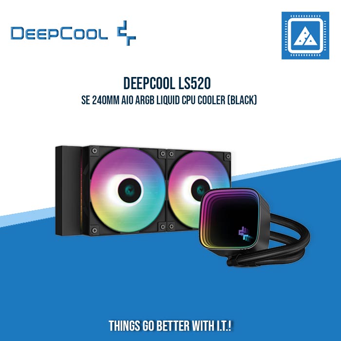 DEEPCOOL LS520 SE 240MM AIO ARGB LIQUID CPU COOLER (BLACK)