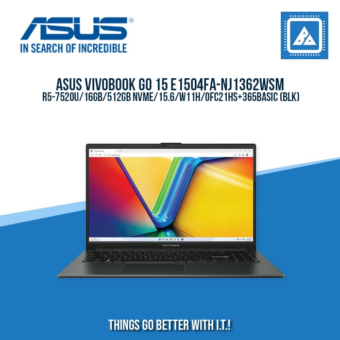 ASUS VIVOBOOK GO 15 E1504FA-NJ1362WSM R5-7520U/16GB/512GB NVME | BEST FOR AUTOCAD LAPTOP