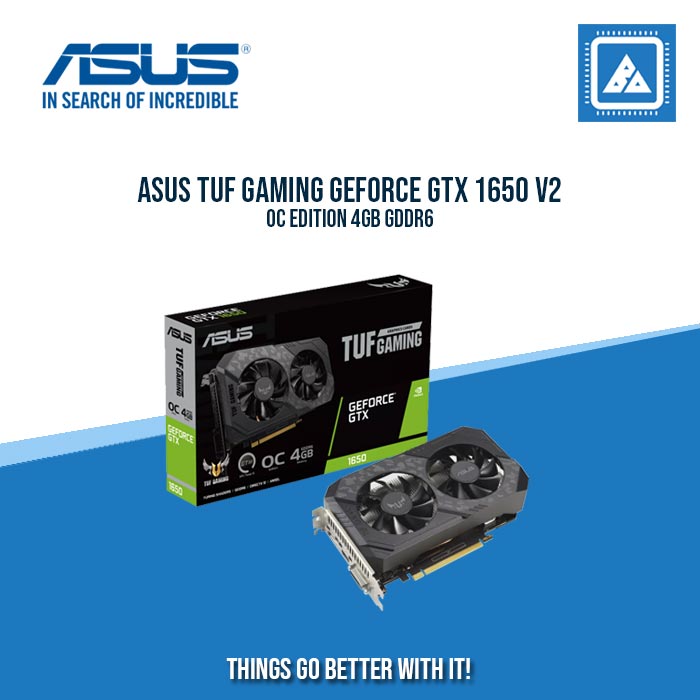 ASUS GTX 1650 4096MB 128BIT GDDR6 TUF-O4GD6-P-V2-GMG (DVI, HDMI, DP)