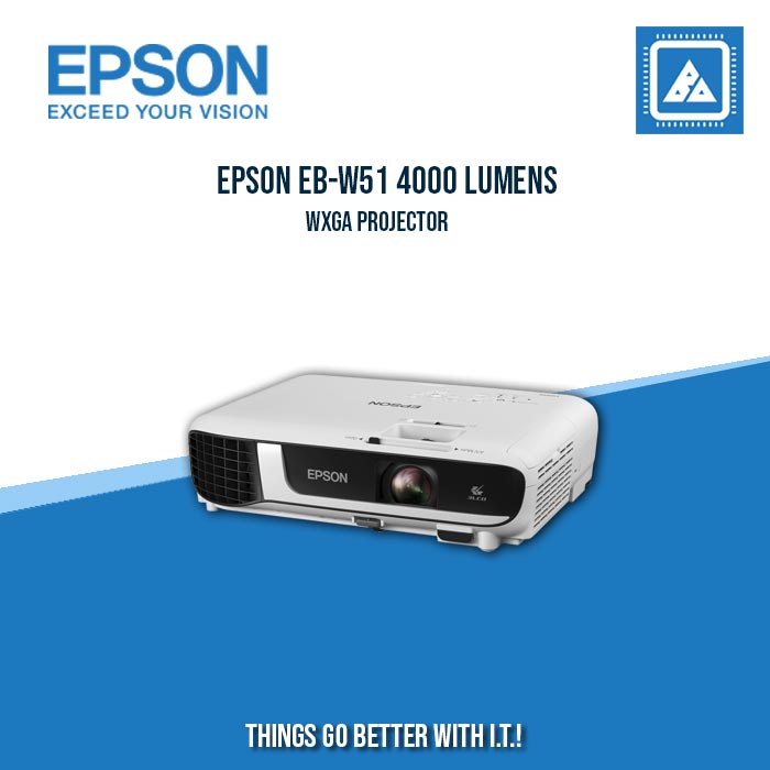 EPSON EB-W51 4000 LUMENS WXGA PROJECTOR