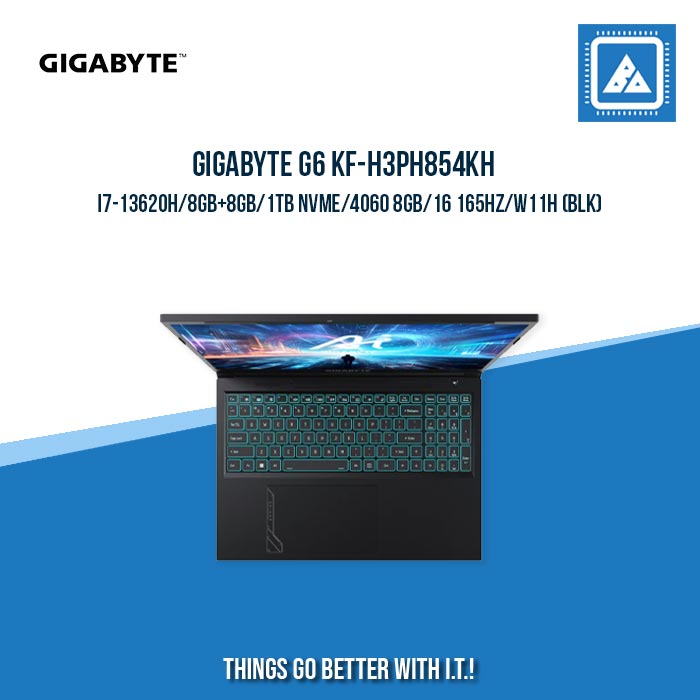 GIGABYTE G6 KF-H3PH854KH I7-13620H/8GB+8GB/1TB NVME/4060 8GB | BEST FOR EDITING LAPTOP