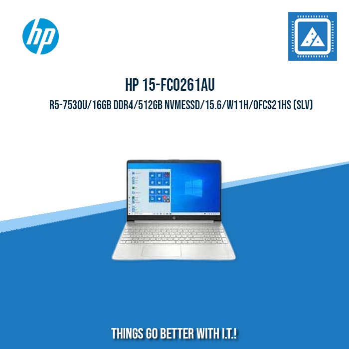 HP 15-FC0261AU R5-7530U/16GB DDR4/512GB NVMeSSD | BEST FOR STUDENTS AND FREELANCERS LAPTOP