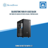 FARA R1 BLACK | WHITE ATXMID-TOWER CASE WITH TEMPERED GLASS WINDOW