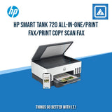 HP SMART TANK 720 ALL-IN-ONE/PRINT COPY SCAN WIRELESS/15PPM BLACK 9PPM COLOR/1200X1200 DPI/3000 PAGES DUTY/USB 2.0 WI-FI BLUETOOTH LE/AUTO DUPLEX/W11H (BLK)