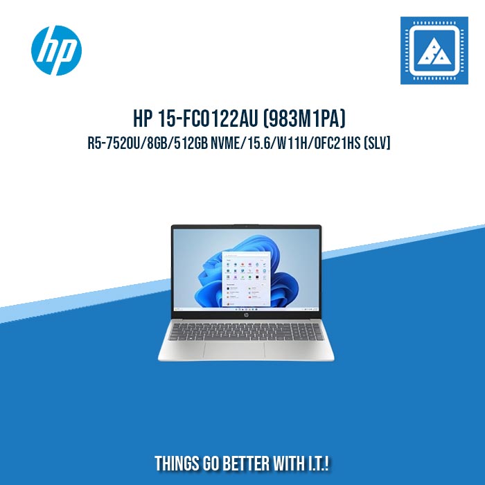 HP 15-FC0122AU (983M1PA) R5-7520U/8GB/512GB | BEST FOR STUDENT AND FREELANCER