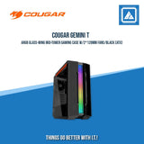 COUGAR CASE GEMINI T PRO / MID-TOWER / RGB AND GULL WING DESIGN / 2 HINGE Tempered Glass COVER