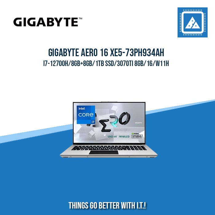 GIGABYTE AERO 16 XE5-73PH934AH I7-12700H/8GB+8GB/1TB SSD/3070TI 8GB| BEST FOR AUTOCAD AND GAMING