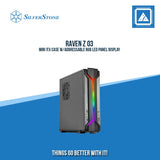 RAVEN Z 03 MINI ITX CASE W/ADDRESSABLE RGB LED PANEL DISPLAY BLACK