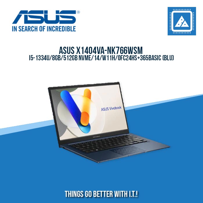 ASUS X1404VA-NK766WSM I5-1334U/8GB/512GB NVME | BEST FOR STUDENTS LAPTOP