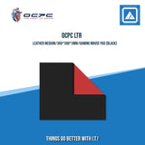 OCPC LTR LEATHER MEDIUM/360*300*3MM/GAMING MOUSE PAD (BLACK|BROWN)