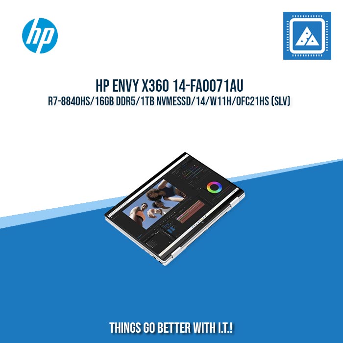 HP ENVY x360 14-FA0071AU R7-8840HS/16GB DDR5/1TB NVMeSSD | BEST FOR FREELANCER LAPTOP