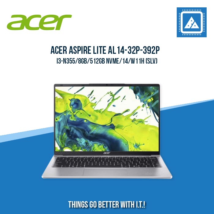 ACER ASPIRE LITE AL14-32P-392P I3-N355/8GB/512GB NVME | BEST FOR STUDENTS LAPTOP