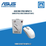 ASUS ROG STRIX IMPACT II GAMING OPTICAL MOUSE (MOONLIGHT WHITE)