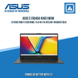 ASUS E1504GA-NJ651WSM I3-N305/8GB/512GB NVME | BEST FOR STUDENTS LAPTOP