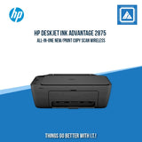 HP DESKJET INK ADVANTAGE 2875 ALL-IN-ONE NEW/PRINT COPY SCAN WIRELESS/7.5PPM BLACK 5.5PPM COLOR/1200X1200 DPI/1000 PAGES DUTY/USB 2.0 WI-FI/FLATBED/W11H (BLK)